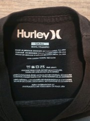 Hurley Circle Pattern Short Sleeve T-Shirt, Black, Size Small
