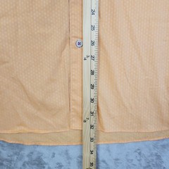 Maceoo Mens 4XL Orange Geometric Short Sleeve Shirt Casual Italian Cottton