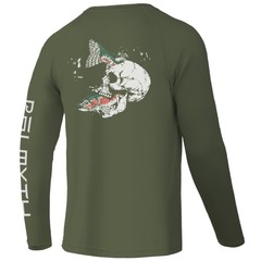Fishing Shirts for Men Long Sleeve UPF 50+ T Shirt Sun Protection Tee (Milita…