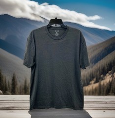 True Classic Mens Short Sleeve Shirt Longer Length Lightweight Cotton
