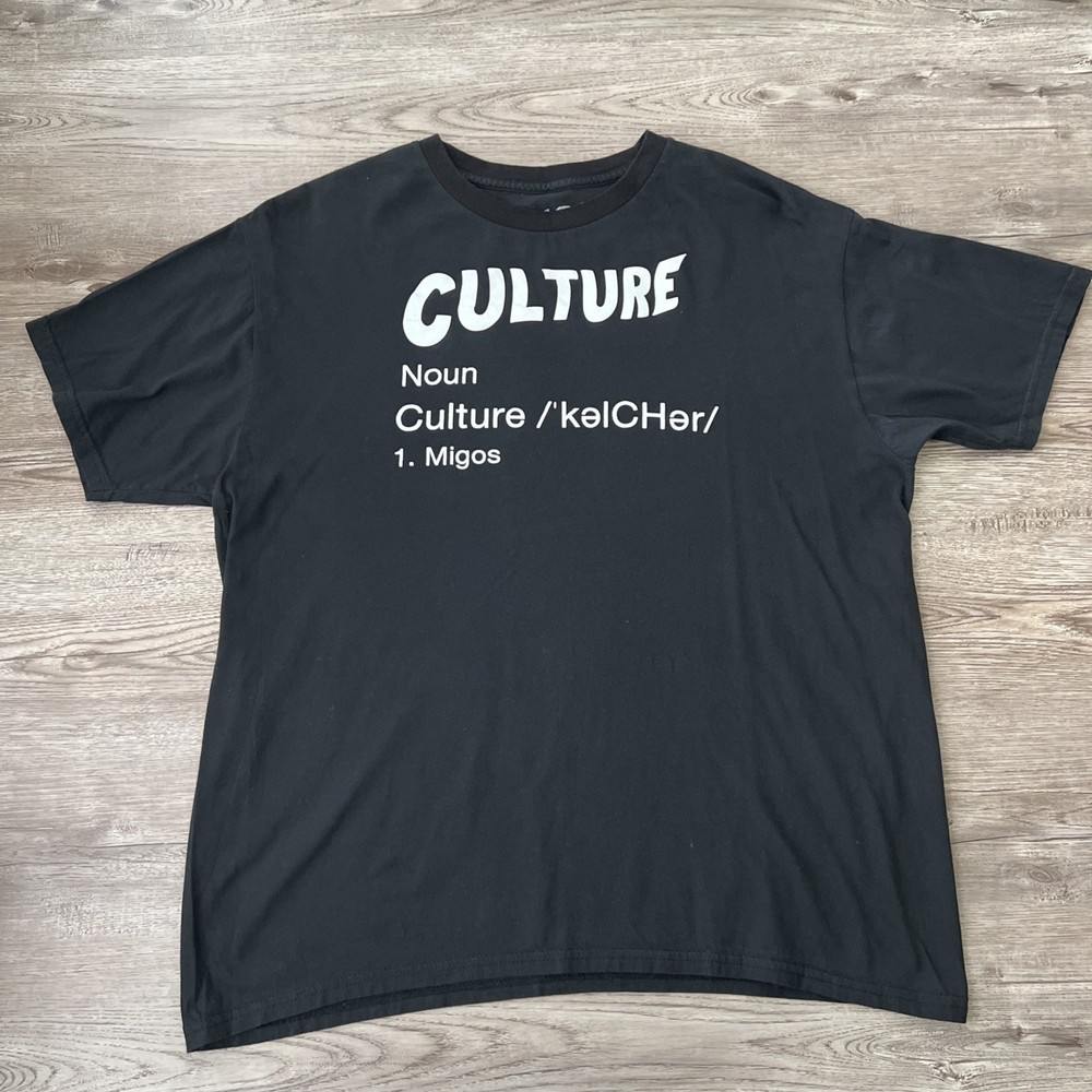 Migos Culture Definition T Shirt Mens XL Black Official Merch Rap Hip Hop Album
