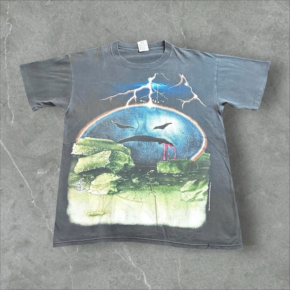 1990s ONYX Rap T-Shirt GEM Tag – Rare Hip Hop Graphic Tee – Large Faded Black