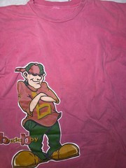 VTG 90s Bugle Boy T-Shirt Jnco StyleThick Cotton Graphic Red Men’s USA XL/2XL