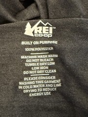 REI Co-op Men’s Short Sleeve Performance Activewear T-shirt Size XL, Dark Gray