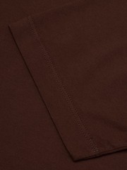 KITON KIRED “Kiss” Brown Exclusive Crepe Cotton Short Sleeve T-Shirt 46 NEW XS
