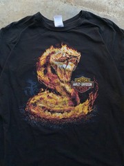 Rare Harley Snake Design 2xl T-Shirt