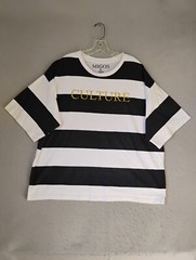 Official Migos Culture Rap Group Shirt XL Short Sleeve Concert Striped Crew Neck