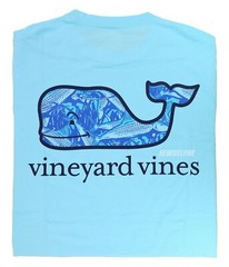 NWT Vineyard Vines Men SS Whale Pocket Crew T-Shirt Tee “BONEFISH WHALE FILL”
