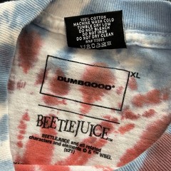 Beetlejuice Shirt Tie Dye Long Sleeve Unisex XL Graphic Print Cotton Tee