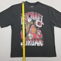 Michael Jordan Shirt Men’s Medium Faded Black Nike Jumpman Rap Tee Hip Hop NBA
