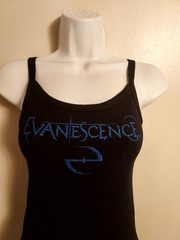 evanescence tank top Glitter eyes evanescence crop top evanescence shirt XXs-2xl