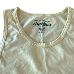 Chubbies Tank Top Men’s M Yellow Life Is Too Shorts For Pants