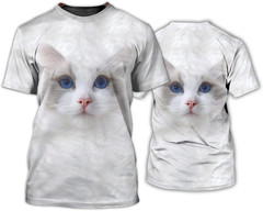 Photorealistic Ragdoll Cat Tee, Gift for Cat Owners