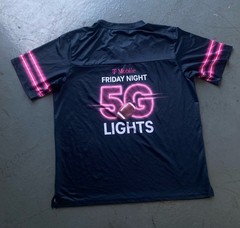 T-Mobile Men’s Black Friday Night 5G Lights Graphic Logo Jersey.