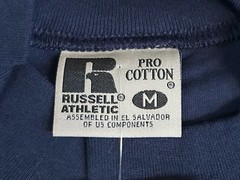 vintage russell athletic pro cotton mock neck shirt mens size medium NOS NWT 90s