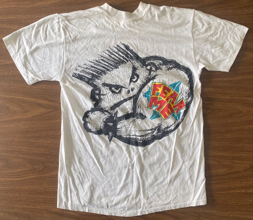 Vintage LIFE’S A BEACH SURFGEAR FEAR ME T-Shirt 80s 90s Bad Boy Club official M