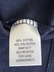 Croft & Barrow Easy Care Mens XL Navy Pocket Long Sleeve T-Shirt Cotton Blend