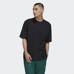 adidas Originals Men’s Rib Detail Tee HB8044 – M, Black, Q2(C885T)