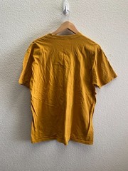 Steve Polz Alien Ship Cowboy Singer Rugburns Indie Rock T-Shirt Men’s XL Mustard