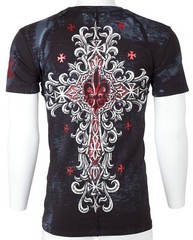 XTREME COUTURE by AFFLICTION Black LOST SQUADRON Short Sleeve Slim Fit T-shirt