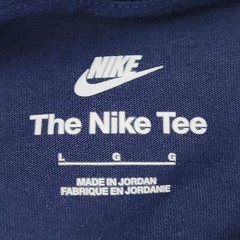 Nike Shirt Mens Large Navy Short Sleeve Crew Neck Embroidered Swoosh Tee NEW