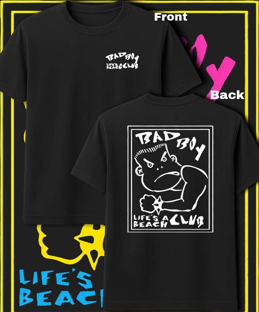 Bad Boy Club White Print T Shirt Youth M – Adult 6XL Fast Ship!