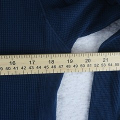Adriano Goldschmied AG Waffle Knit Thermal Long Sleeve Shirt Men’s Medium Blue