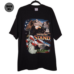 VINTAGE United We Stand USED Shirt (XL, USA, Eagle, White House, Single Stitch)