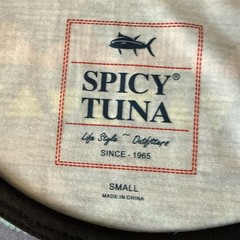 Spicy Tuna NWT Tropical Pineapple Stretch Tank Top S Beach Resort Hawaii Coastal
