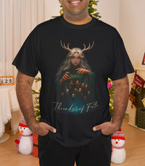 Threads of Fate Fantasy Elf Puppet Master Illustration T-Shirt