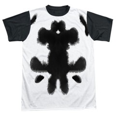Watchmen Rorschach Adult Halloween Costume T Shirt (Black Back), S-3XL