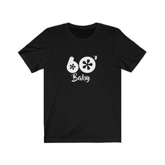 60’S BABY (t-shirt) – tee graphic statement – Black White Grey Red
