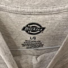 Dickies Long Sleeve T-Shirt – Large Cotton Lot Of 4, Green, Blue, White, Olive