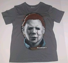Halloween 2 Michael Myers Mask Face Graphic T-Shirt Men’s Large 42/44 NEW #A36