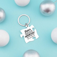 Important Piece Keychain Thank You Gift for Grandma Grandpa Sister
