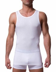 TOMMY JOHN Soft Cotton/Spandex Basics Tank Undershirt size WHITE Medium (men)