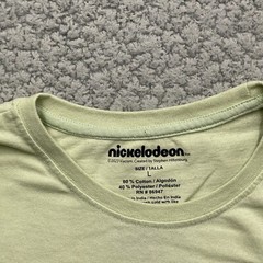Nickelodeon Spongebob Shirt Mens Large Green Starry Night Painting Short Sleeve