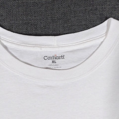 Carhartt K87 Men’s Pocket T Shirt White XL Short Sleeve
