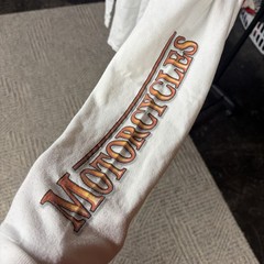 Vintage Harley Davidson Long Sleeve Shirt L With Side Hits Motorcycle