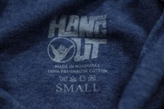 The Hangout Gulf Shores Alabama Hooded Shirt S Blue
