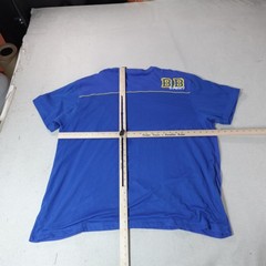 Y2K Bugle Boy Shirt Mens 2XL Blue Team Sport Jean Co Mesh back Graphic Tee Top