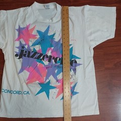 Vtg Jazzercise Single Stitch Shirt XL Fruit of the Loom Made in USA Concord CA