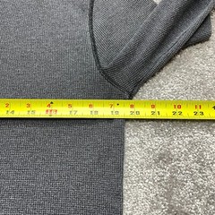 Old Navy Tee Shirt Mens Large Long Sleeve Gray Thermal Henley Neck Stretch Adult