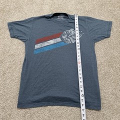 Star Wars Mad Engine Distressed Millennium Falcon Red White Blue Shirt Mens M