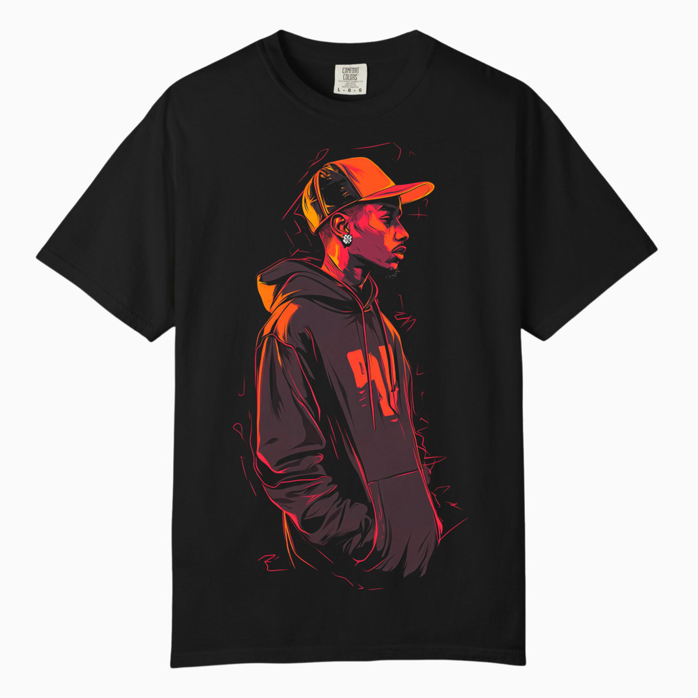 Urban Hip Hop Street Art Men Tee, Comfort Colors T Shirt, Unisex Streetwear Tee