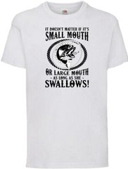 Fishing Mouth Swallows Humour Novelty T Shirt Various Colours And Sizes