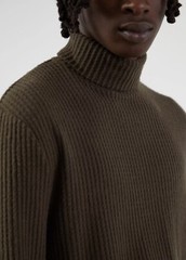 Joseph Waffle Turtleneck S-XL Mens Ivory Black Long Sleeve Standard Cloth New