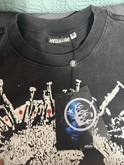HELLSTAR Men’s Skull Graphic Print Crew Neck Short Sleeve T-Shirt Size L