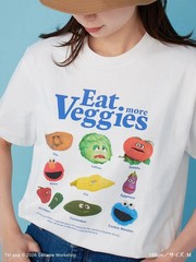 SESAME STREET [UNISEX] Printed T-shirt (PICNIC) White Size L From JP NEW