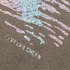 Vintage 80s Taconic Hills Rainbow Shirt L/XL 22×27 USA